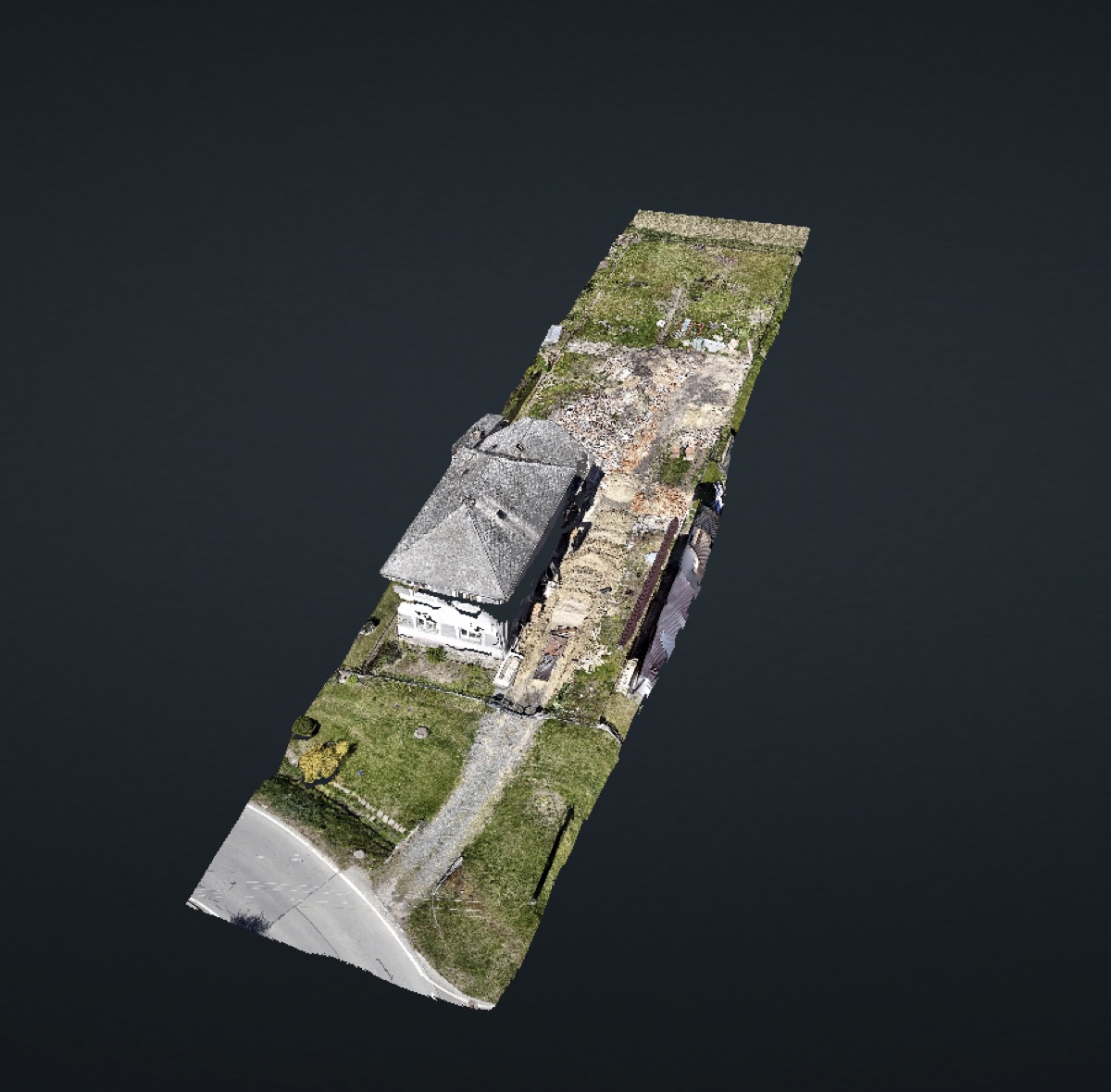 3D model rekonstrukce Kolšov